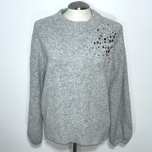 A New Day Women’s Heather Gray Long Sleeve Sweater Size L